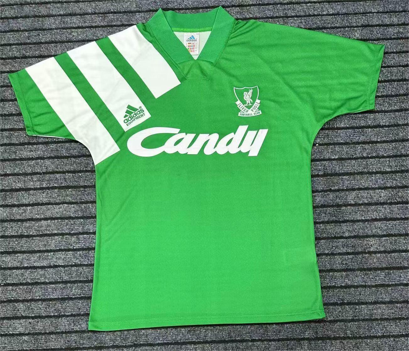 AAA Quality Liverpool 91/92 Away Green Soccer Jersey